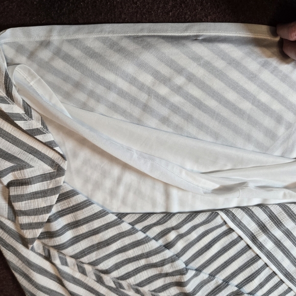 DKNY Black And White A-Line Skirt Lined No Belt Size XL - Picture 6 of 7